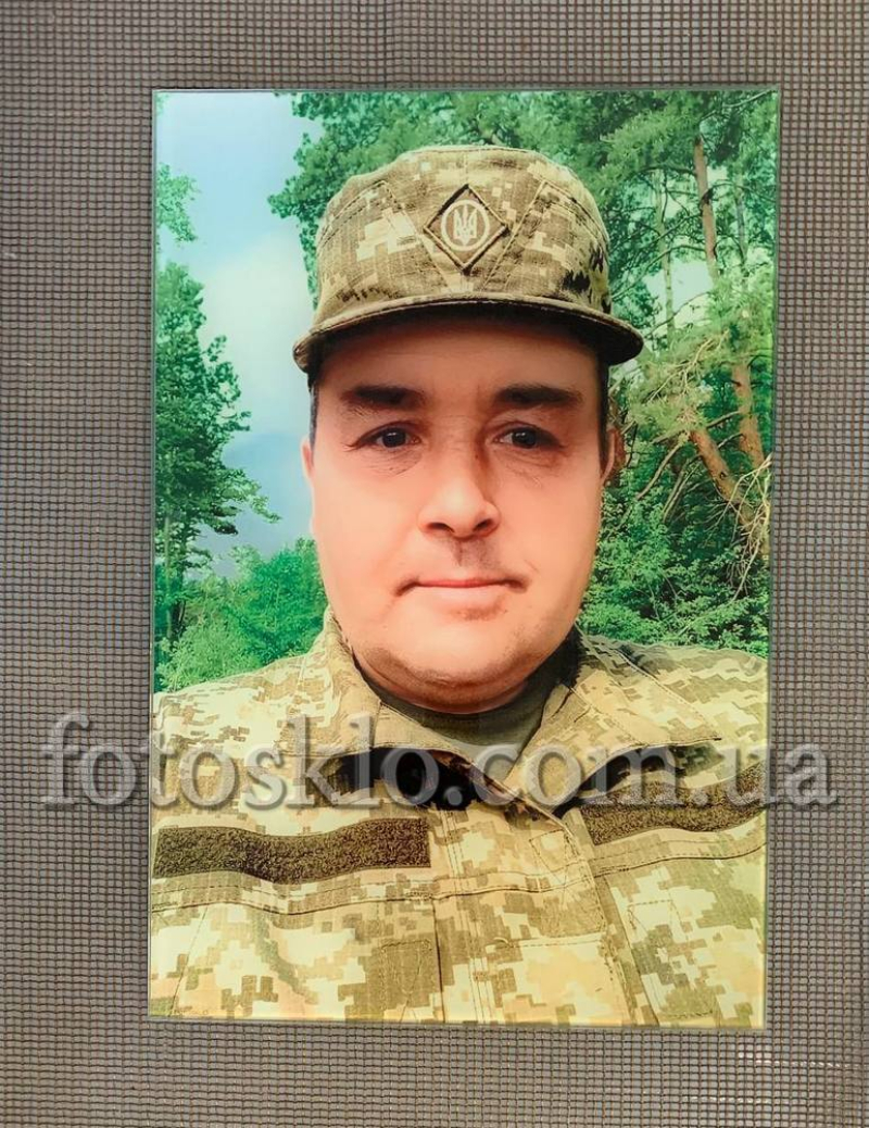 Фото под стеклом военному на памятник- Fotosklo