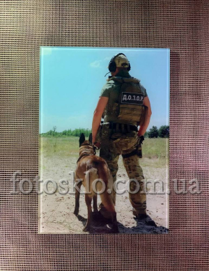 Фото під склом військовому на памятник - Fotosklo